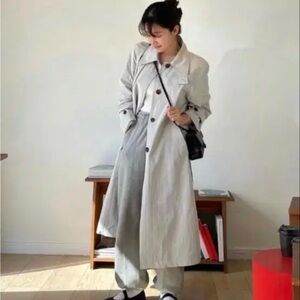 Shop Magnet trench coat grey